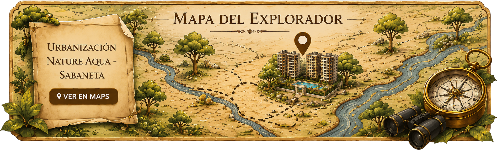 Mapa del Explorador · Urbanización Nature Aqua, Sabaneta