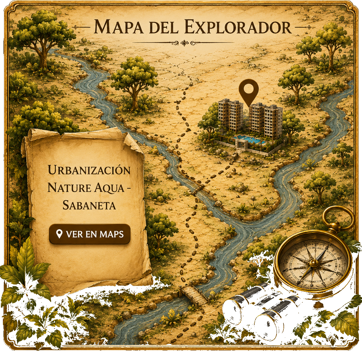 Mapa del Explorador · Urbanización Nature Aqua, Sabaneta